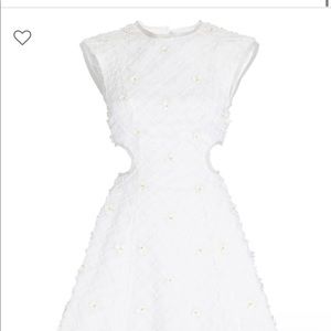 Aje Mirage Cut-Out Embellished Organza Mini Dress